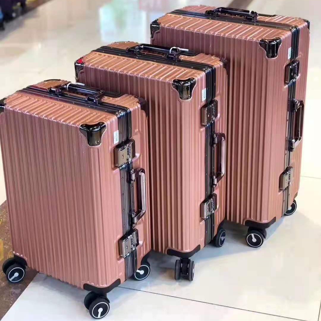 法国领士拉杆时尚潮流多功能PC铝框 360度万向轮静音箱行李包旅行
