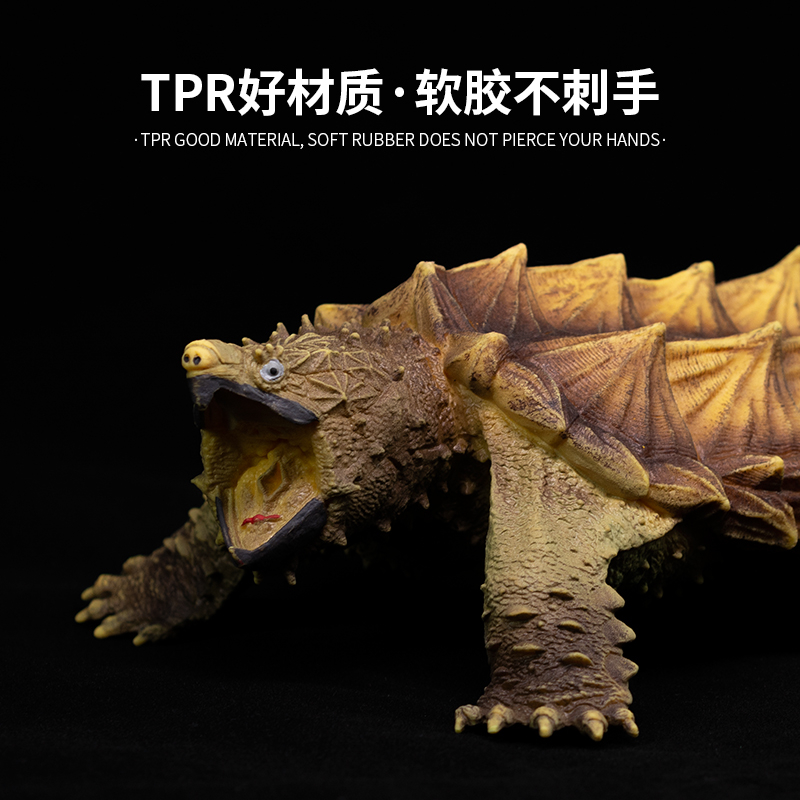 高仿真动物软胶模型正版野生鳄鱼鳄龟实心塑胶儿童玩具男孩礼物